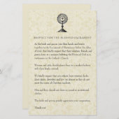 Katholische Hochzeit bescheidene Kirchenbekleidung Briefpapier (Vorne/Hinten)