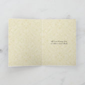 Katholische Hochzeit Danke für den Priester Karte (Innenseite)