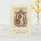 Katholische Hochzeit Danke für den Priester Karte (Gelbe Blume)