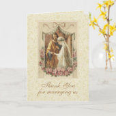 Katholische Hochzeit Danke für den Priester Karte (Gelbe Blume)