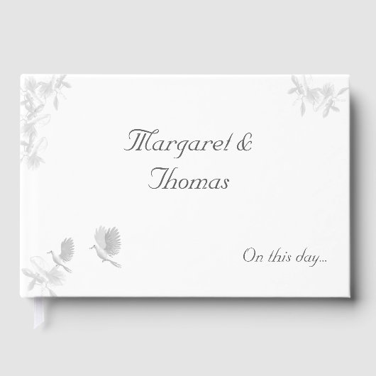 Katholische Hochzeit der Nuptial Unity Gästebuch (Vorderseite)