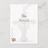 Katholische Hochzeit der Rose Nuptial Begleitkarte (Vorderseite)