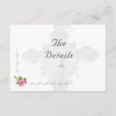 Katholische Hochzeit der Rose Nuptial Begleitkarte (Vorderseite)
