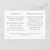 Katholische Hochzeit der Rose Nuptial Begleitkarte (Rückseite)