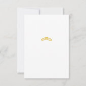 Katholische Hochzeit der Rose Nuptial RSVP Karte (Rückseite)