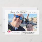 Katholische Hochzeit der Rose Nuptial Save The Date (Vorderseite)