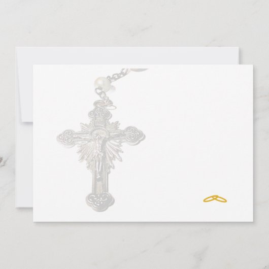 Katholische Hochzeit der Rose Nuptial Save The Date (Rückseite)