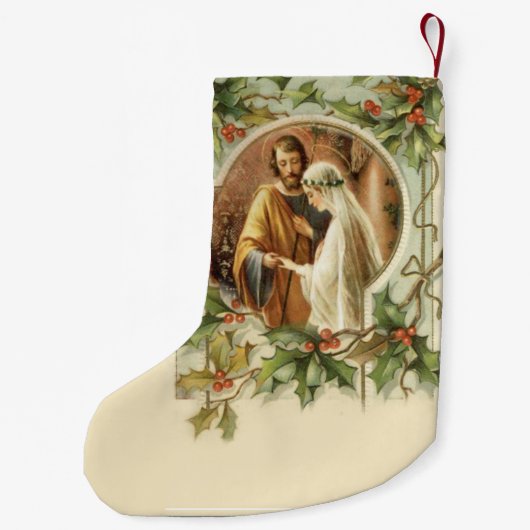 Katholische Hochzeit gesegnete Jungfrau Mary St Kleiner Weihnachtsstrumpf (Rückseite)