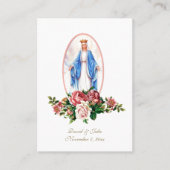 Katholische Hochzeit Heilige Karte Jungfrau Mary (Vorderseite)