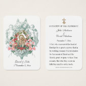Katholische Hochzeit Heilige Karte Maria und Jesus (Vorne & Hinten)