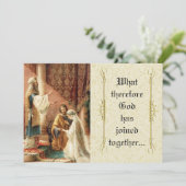 Katholische Hochzeit Mary Joseph Lace Einladung (Stehend Vorderseite)