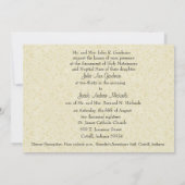 Katholische Hochzeit Mary Joseph Lace Einladung (Rückseite)