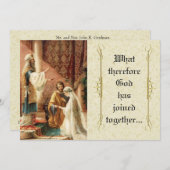 Katholische Hochzeit Mary Joseph Lace Einladung (Vorne/Hinten)