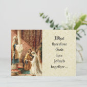 Katholische Hochzeit Mary Joseph Lace Einladung (Stehend Vorderseite)