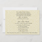 Katholische Hochzeit Mary Joseph Lace Einladung (Rückseite)