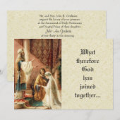 Katholische Hochzeit Mary Joseph Lace Einladung (Vorne/Hinten)