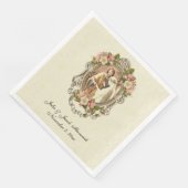 Katholische Hochzeit Vintage Jungfrau Mary St. Jos Serviette (Ecke)