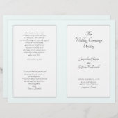 Katholische Hochzeitfeier Faltblatt für das Progra (Vorne/Hinten)