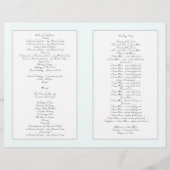 Katholische Hochzeitfeier Faltblatt für das Progra (Rückseite)