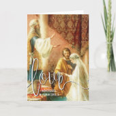 Katholische Hochzeitgebet Weiße Liebe Skriptüberla Karte (Vorderseite)