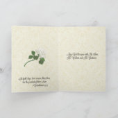 katholische Hochzeitkarte mit Vers/Vers der Schrif Karte (Innenseite)