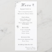 katholische Hochzeitmenü für die Hochzeitsfeier de Menükarte (Vorderseite)