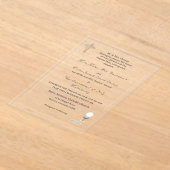 Katholische Hochzeits-Einladung Nuptial Grace Acryleinladungen (Ablage )