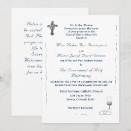 Katholische Hochzeits-Einladung 'Nuptial Grace' Einladung
