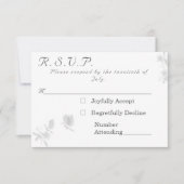 Katholische Hochzeitsaktionskarte der Nuptial Unit RSVP Karte (Vorderseite)