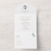 Katholische Hochzeitseinladung und UAWG alles in e All In One Einladung (Innen Boden)