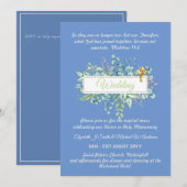 Katholische Hochzeitseinladungen Botanische Vegeta (Vorne/Hinten)