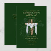 Katholische Hochzeitseinladungen Christlich Elegan Einladung (Vorne/Hinten)