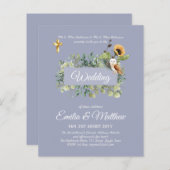 Katholische Hochzeitseinladungen Florenz Elegante (Vorne/Hinten)