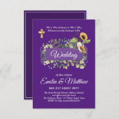 Katholische Hochzeitseinladungen Florenz Elegante (Vorne/Hinten)