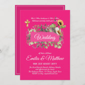 Katholische Hochzeitseinladungen Florenz Elegante  Einladung (Vorne/Hinten)