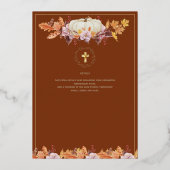 Katholische Hochzeitseinladungen Herbst Kürnkins Folieneinladung (Rückseite)