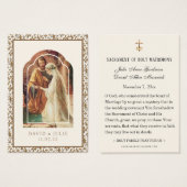 Katholische Hochzeitsgebet Espousal Jungfrau Mary (Vorne & Hinten)