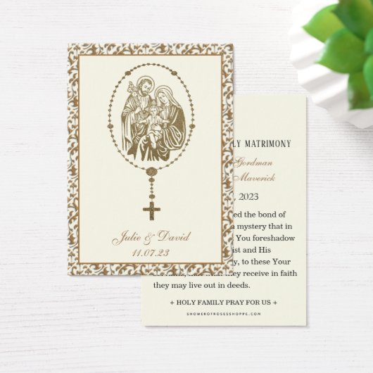 Katholische Hochzeitsgebet Heilige Familie (Schreibtisch)