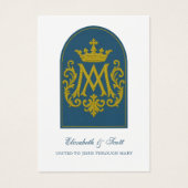 Katholische Hochzeitsgebet Marian Blue (Vorderseite)