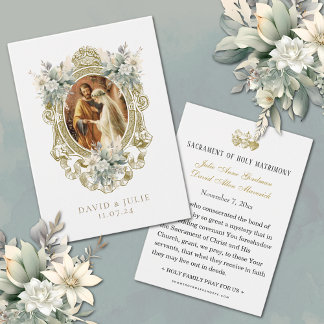 Katholische Hochzeitskarte