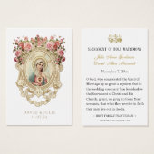 Katholische Hochzeitskarte (Vorne & Hinten)