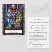 Katholische Hochzeitskarte aus festem Glas Visitenkarte (Vorne/Hinten)