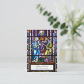 Katholische Hochzeitskarte aus festem Glas Visitenkarte (Stehend Vorderseite)