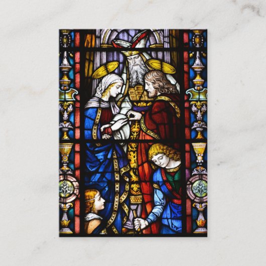 Katholische Hochzeitskarte aus festem Glas Visitenkarte (Vorderseite)