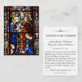 Katholische Hochzeitskarte aus festem Glas Visitenkarte (Vorne/Hinten)