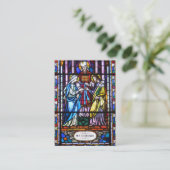 Katholische Hochzeitskarte aus festem Glas Visitenkarte (Stehend Vorderseite)