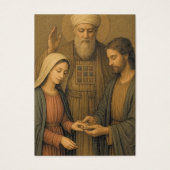 Katholische Hochzeitskarte Betrothal (Vorderseite)