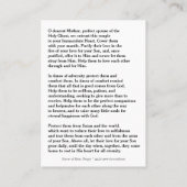 Katholische Hochzeitskarte | Danke Overlay Visitenkarte (Rückseite)