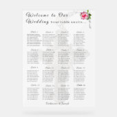 Katholische Hochzeitskarte der Rose Nuptial Acrylschild (Vorderseite)