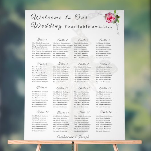 Katholische Hochzeitskarte der Rose Nuptial Acrylschild (Neutral)
